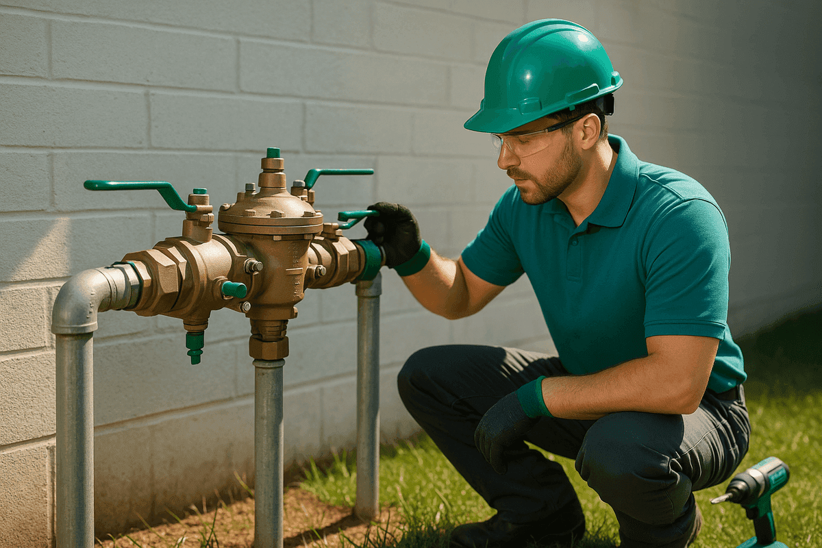 Backflow Prevention service by A.C.T. Plumbing