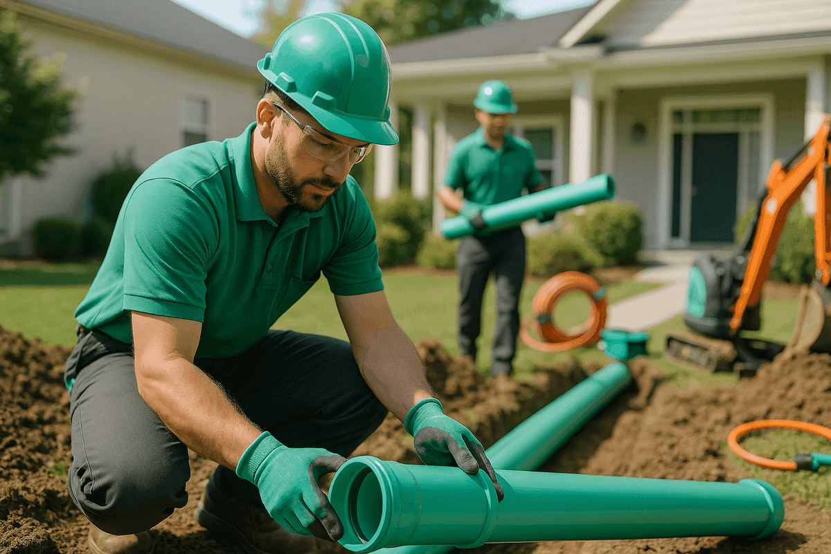 Sewer Line Installation service by A.C.T. Plumbing