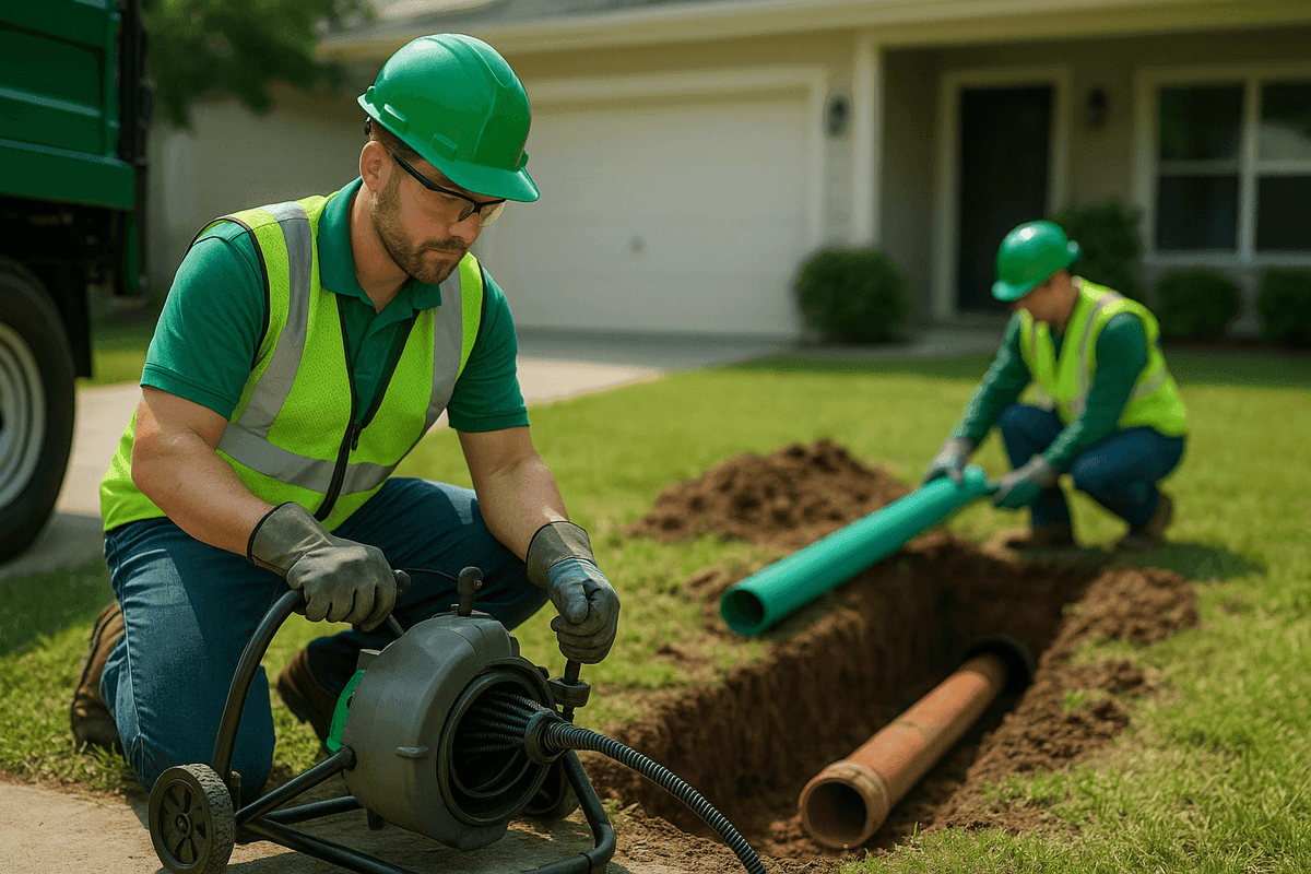 Sewer Line Repair service by A.C.T. Plumbing