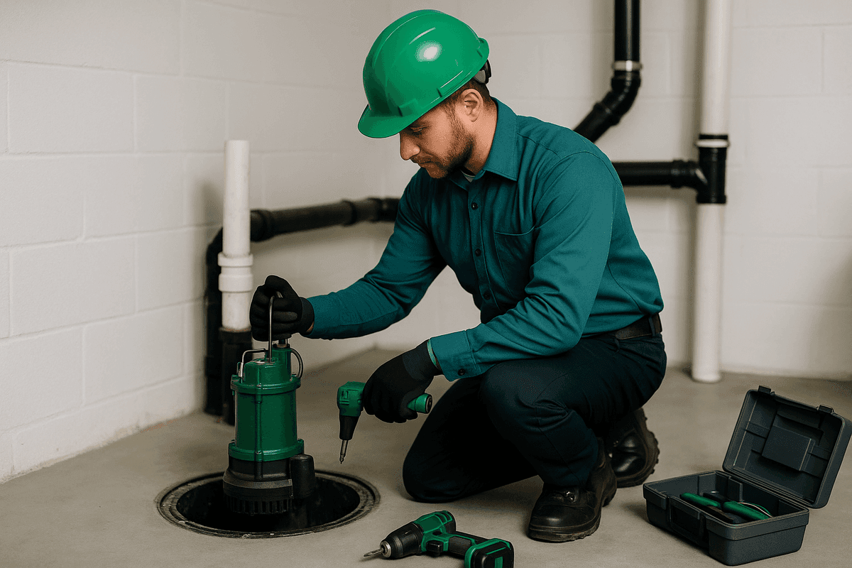 Sump Pump Repair service by A.C.T. Plumbing