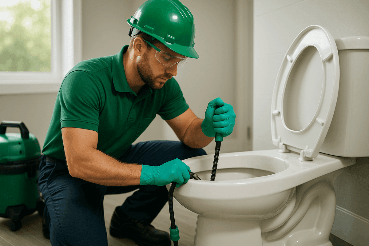Unclogging Toilets service by A.C.T. Plumbing